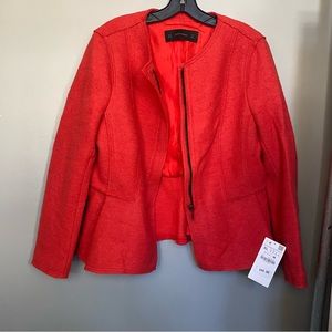 red Zara dress jacket size XL